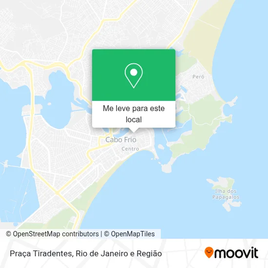 Praça Tiradentes mapa