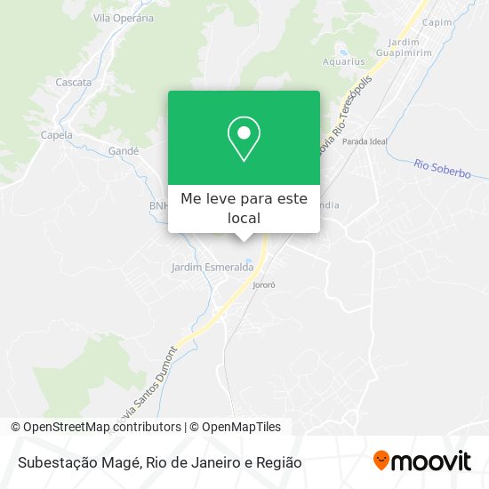 Subestação Magé mapa