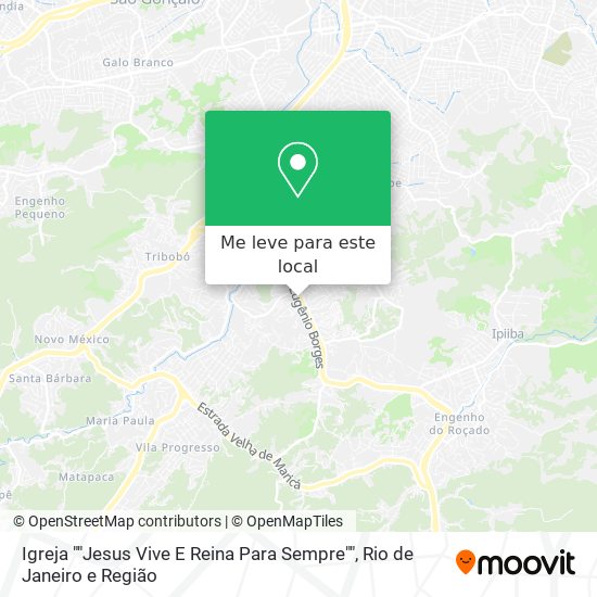 Igreja ""Jesus Vive E Reina Para Sempre"" mapa