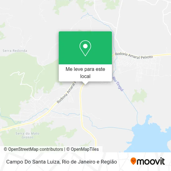 Campo Do Santa Luiza mapa