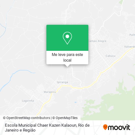 Escola Municipal Chaer Kazen Kalaoun mapa