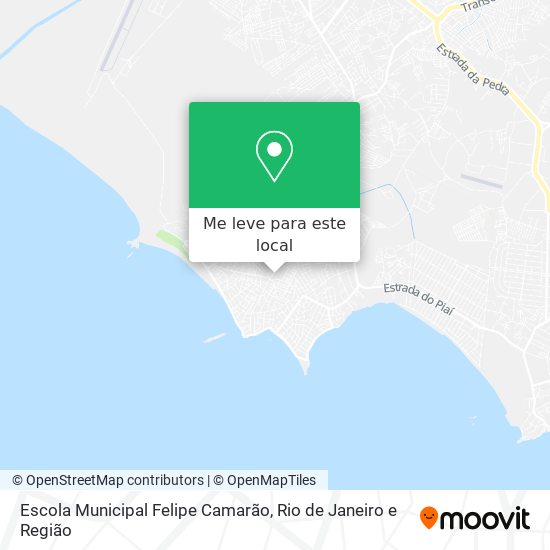Escola Municipal Felipe Camarão mapa