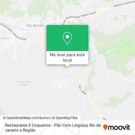 Restaurante 3 Coqueiros - Pão Com Linguiça mapa