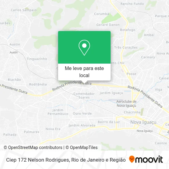 Ciep 172 Nelson Rodrigues mapa