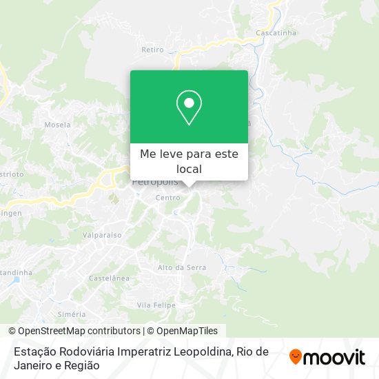 Estação Rodoviária Imperatriz Leopoldina mapa