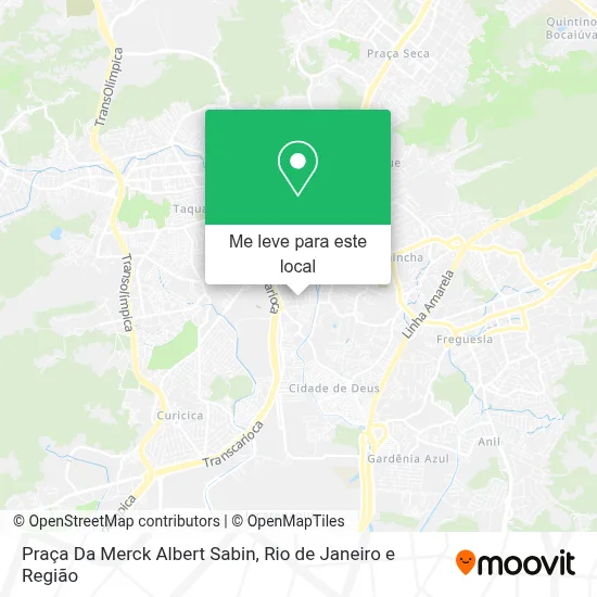 Praça Da Merck Albert Sabin mapa