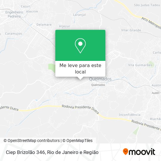 Ciep Brizolão 346 mapa