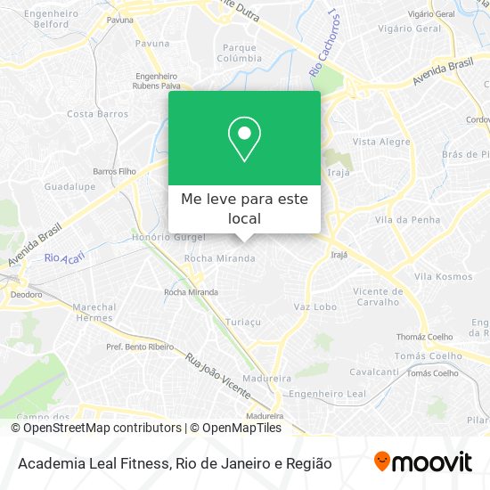 Academia Leal Fitness mapa