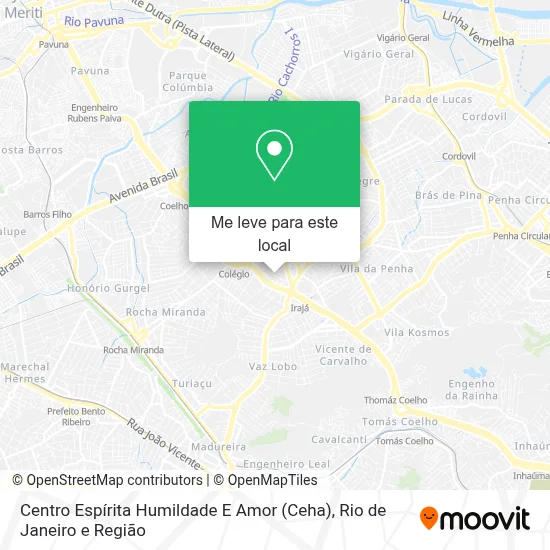 Centro Espírita Humildade E Amor (Ceha) mapa