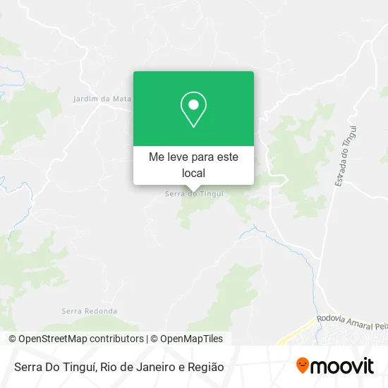 Serra Do Tinguí mapa