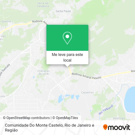 Comunidade Do Monte Castelo mapa