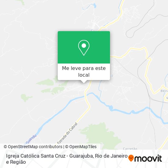 Igreja Católica Santa Cruz - Guarajuba mapa