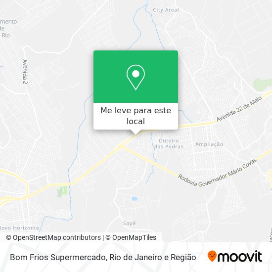 Bom Frios Supermercado mapa