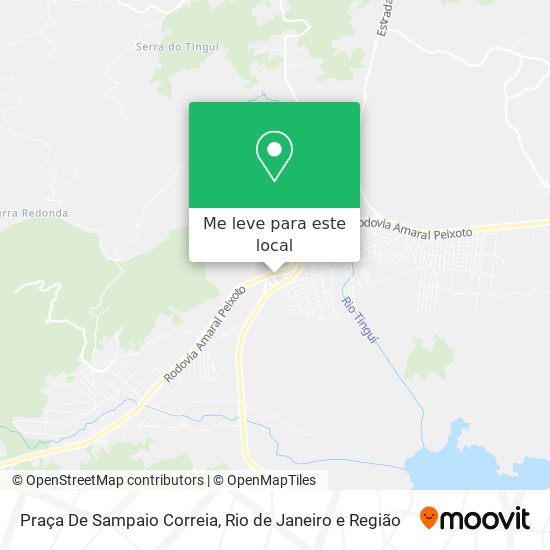 Praça De Sampaio Correia mapa
