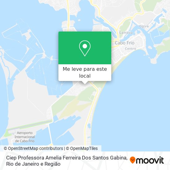 Ciep Professora Amelia Ferreira Dos Santos Gabina mapa