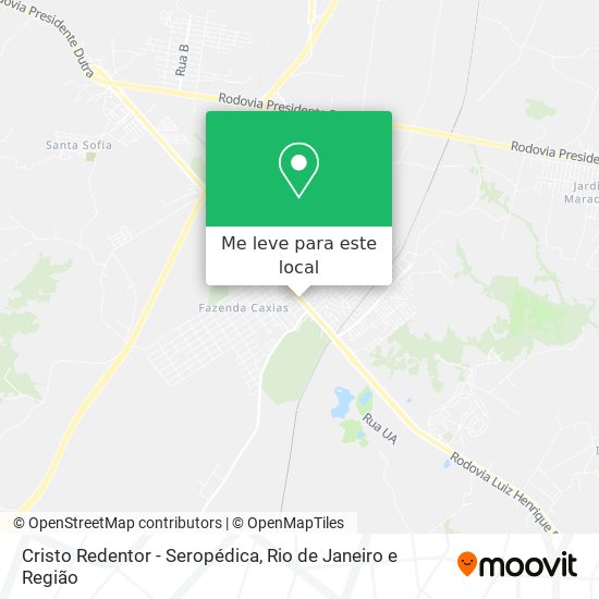 Cristo Redentor - Seropédica mapa