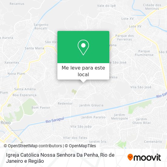 Igreja Católica Nossa Senhora Da Penha mapa