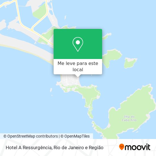 Hotel A Ressurgência mapa
