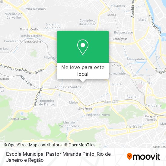 Escola Municipal Pastor Miranda Pinto mapa