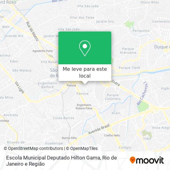 Escola Municipal Deputado Hilton Gama mapa