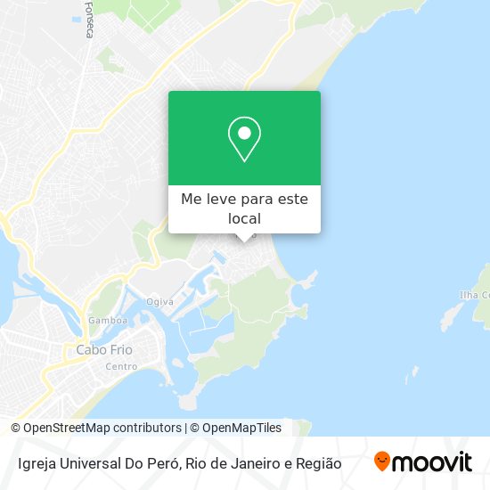 Igreja Universal Do Peró mapa