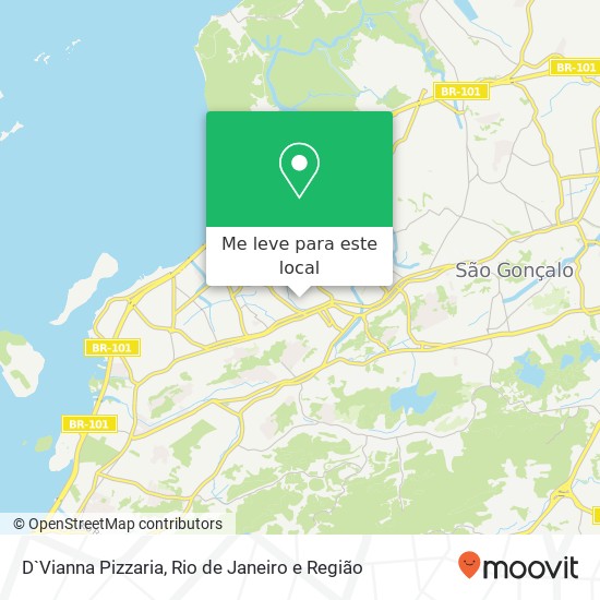 D`Vianna Pizzaria mapa