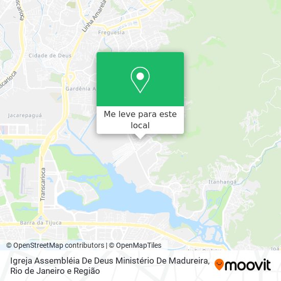 Igreja Assembléia De Deus Ministério De Madureira mapa