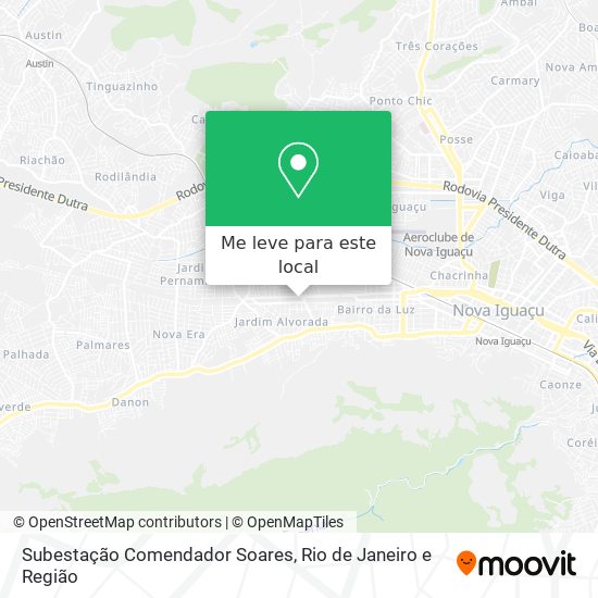 Subestação Comendador Soares mapa