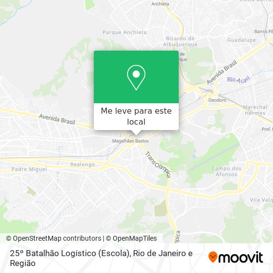 25º Batalhão Logístico (Escola) mapa