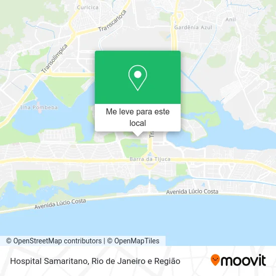 Hospital Samaritano mapa