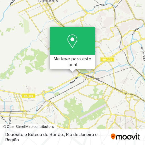 Depósito e Buteco do Barrão. mapa