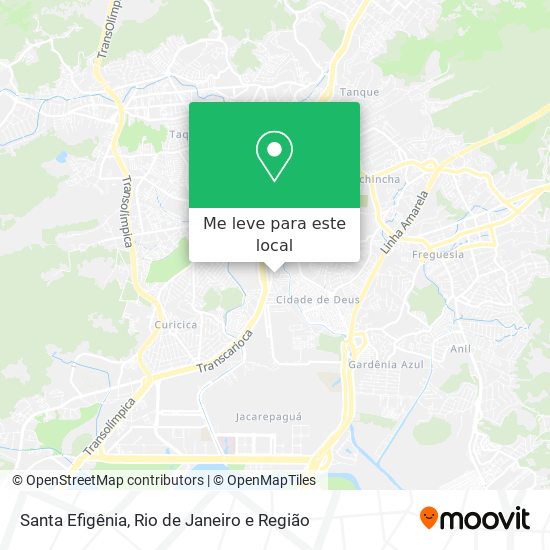 Santa Efigênia mapa