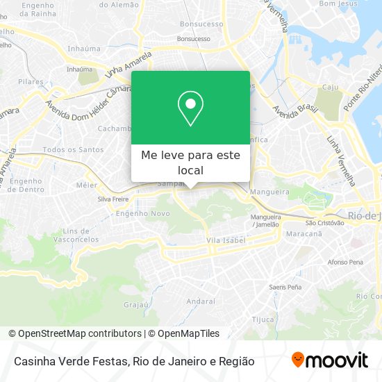 Casinha Verde Festas mapa