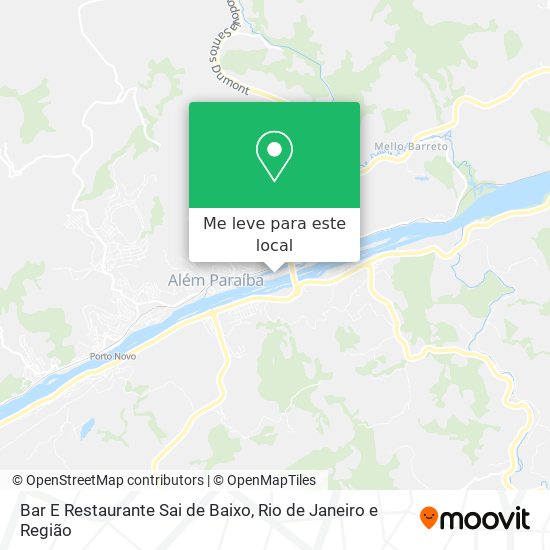 Bar E Restaurante Sai de Baixo mapa