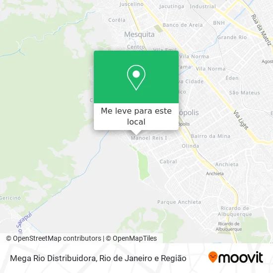 Mega Rio Distribuidora mapa
