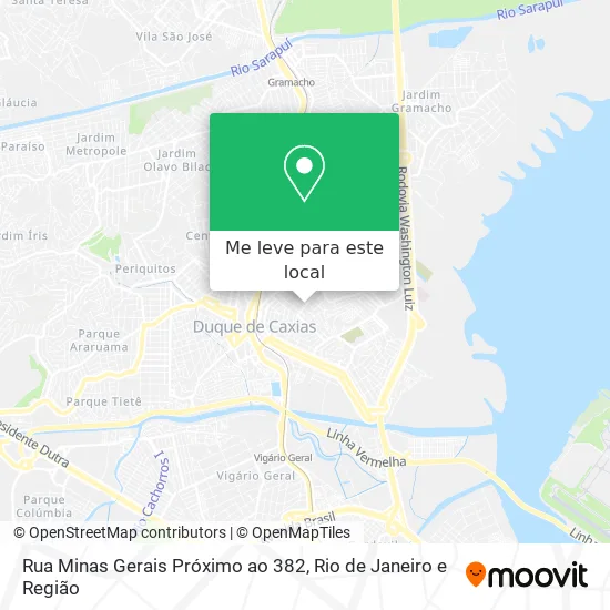 Rua Minas Gerais Próximo ao 382 mapa