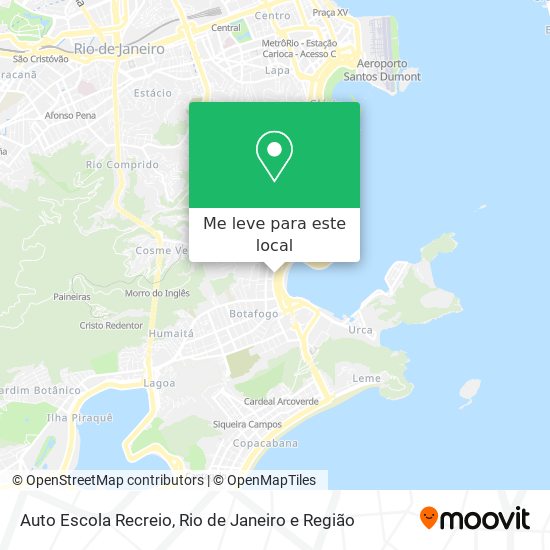 Auto Escola Recreio mapa