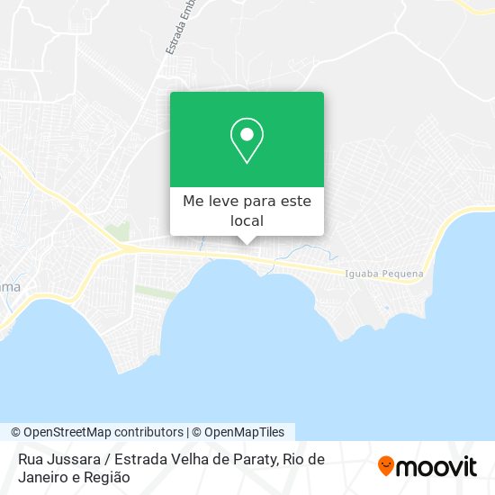 Rua Jussara / Estrada Velha de Paraty mapa