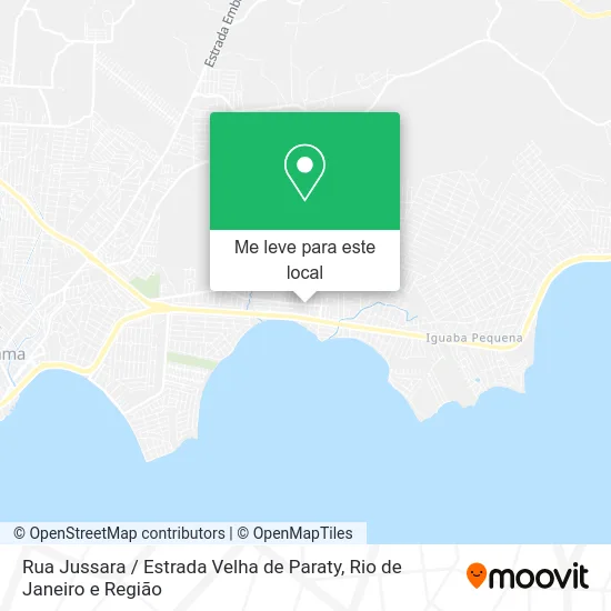 Rua Jussara / Estrada Velha de Paraty mapa