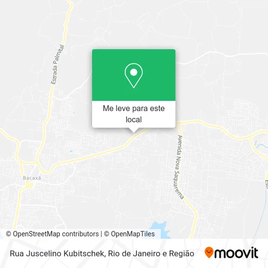 Rua Juscelino Kubitschek mapa