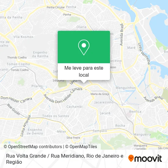 Rua Volta Grande / Rua Meridiano mapa