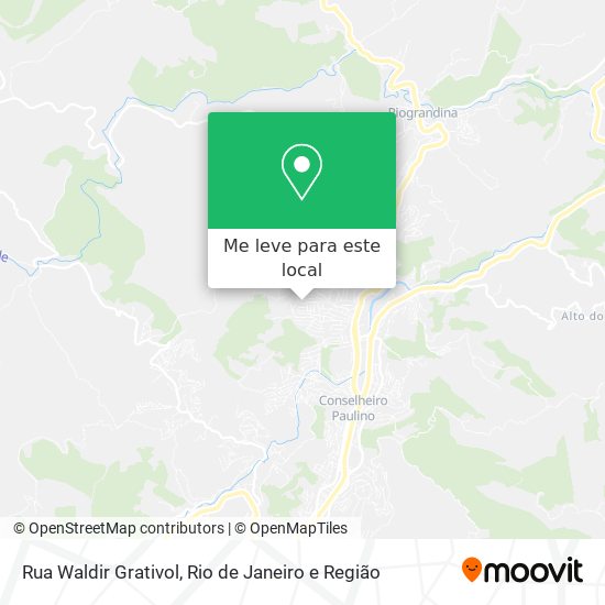Rua Waldir Grativol mapa