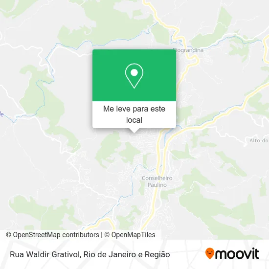Rua Waldir Grativol mapa