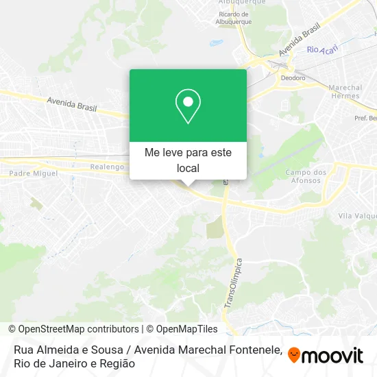 Rua Almeida e Sousa / Avenida Marechal Fontenele mapa