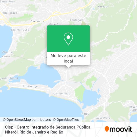 Cisp - Centro Integrado de Segurança Pública Niterói mapa