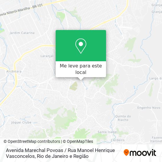 Avenida Marechal Povoas / Rua Manoel Henrique Vasconcelos mapa