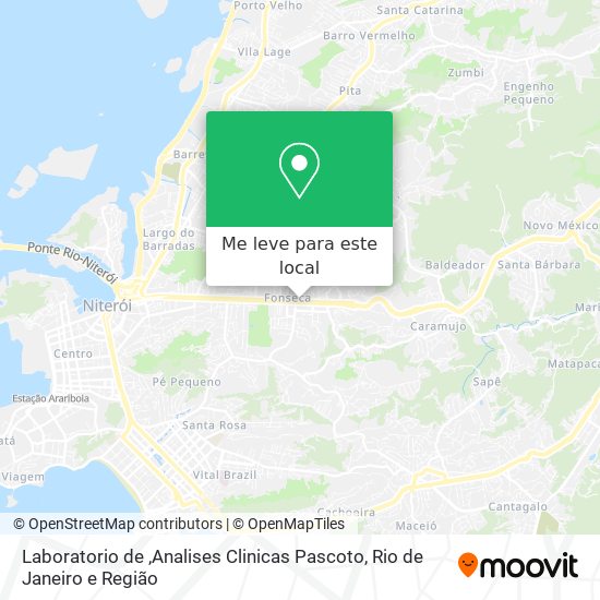 Laboratorio de ,Analises Clinicas Pascoto mapa