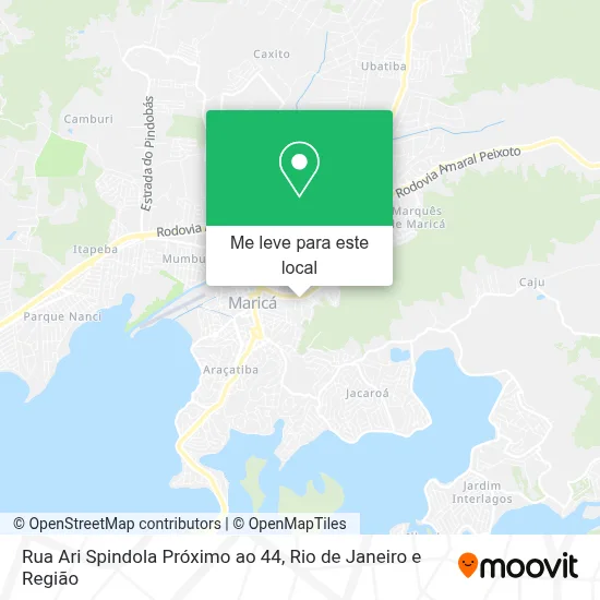 Rua Ari Spindola Próximo ao 44 mapa