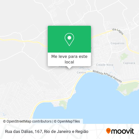 Rua das Dálias, 167 mapa