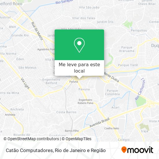 Catão Computadores mapa